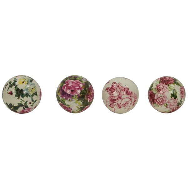 Palla Galleggiante Rosa Piccolo Set Di 4 Circa 6 Cm - Decorazione Per Laghetto-image