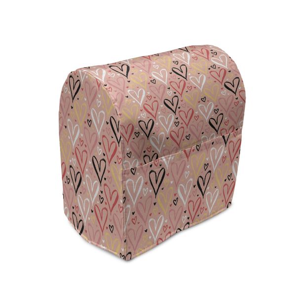 Abakuhaus Copertura Per Frullatore Da Tavolo Color Corallo, Cuore Valentines Love, Custodia Per Elettrodomestici Da Cucina Con Tasche, 36 X 39 X 24 Cm, Color Corallo-image