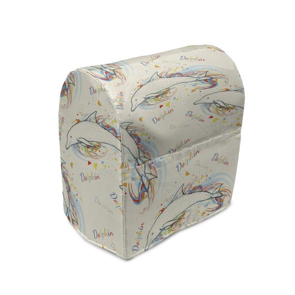Abakuhaus Copertura Per Frullatore A Immersione Con Motivi Marini, Delfini Che Nuotano, Custodia Per Utensili Da Cucina Con Tasche, 36 X 39 X 24 Cm, Multicolore-image