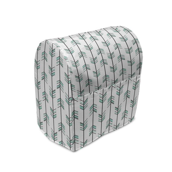 Abakuhaus Copertura Per Frullatore A Immersione Pfeil, Motivo Grafico Tribale, Custodia Per Utensili Da Cucina Con Tasche, 36 X 39 X 24 Cm, Nero Bianco Verde-image