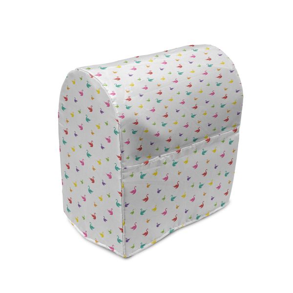 Abakuhaus Copertura Per Frullatore A Immersione Schwan, Rainbow Colored Swans, Custodia Per Elettrodomestici Da Cucina Con Tasche, 36 X 39 X 24 Cm, Multicolore-image