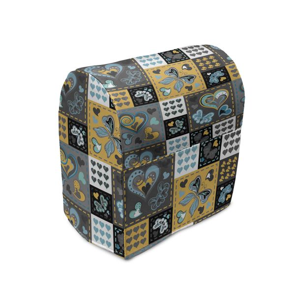 Abakuhaus Copertura Per Frullatore Vintage, Cuore A Farfalla Retrò, Custodia Per Utensili Da Cucina Con Tasche, 36 X 39 X 24 Cm, Multicolore-image
