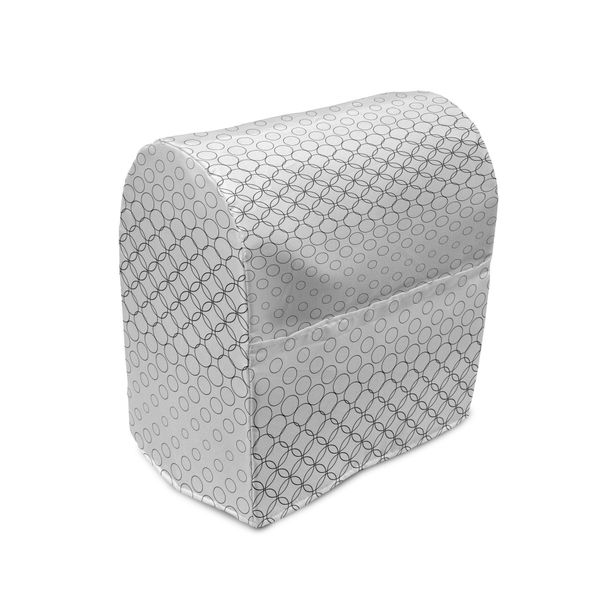 Abakuhaus Copertura Geometrica Per Frullatore, Motivi, Custodia Per Utensili Da Cucina Con Tasche, 36 X 39 X 24 Cm, Bianco E Nero-image