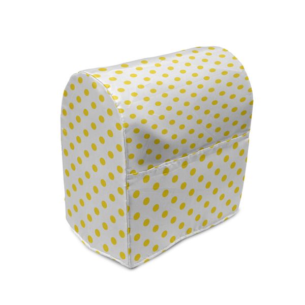 Abakuhaus Copertura Per Frullatore Da Tavolo Gialla, Picknick Yellow Spots, Custodia Per Elettrodomestici Da Cucina Con Tasche, 36 X 39 X 24 Cm, Gialla E Bianca-image