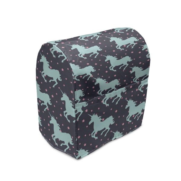 Abakuhaus Copertura Per Frullatore A Immersione Unicorn, Unicorn Spot-Sterne, Custodia Per Elettrodomestici Da Cucina Con Tasche, 36 X 39 X 24 Cm, Blu Scuro E Rosa-image