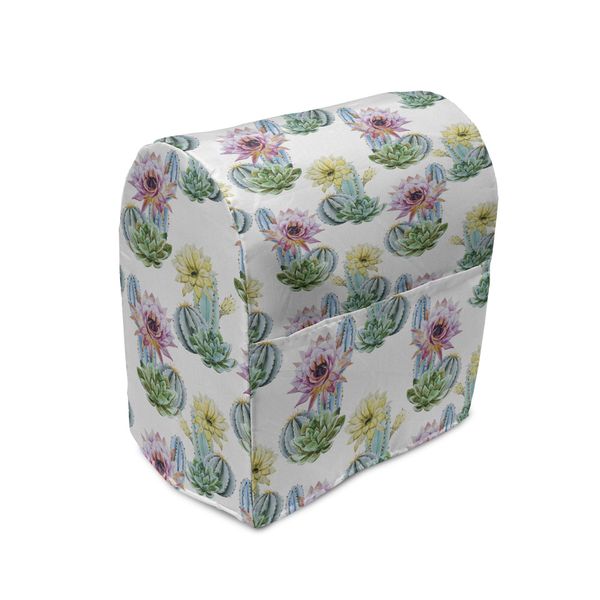 Abakuhaus Copertura Per Frullatore A Immersione Cactus, Pianta Messicana Cactus, Custodia Per Utensili Da Cucina Con Tasche, 36 X 39 X 24 Cm, Rosa, Verde E Blu-image