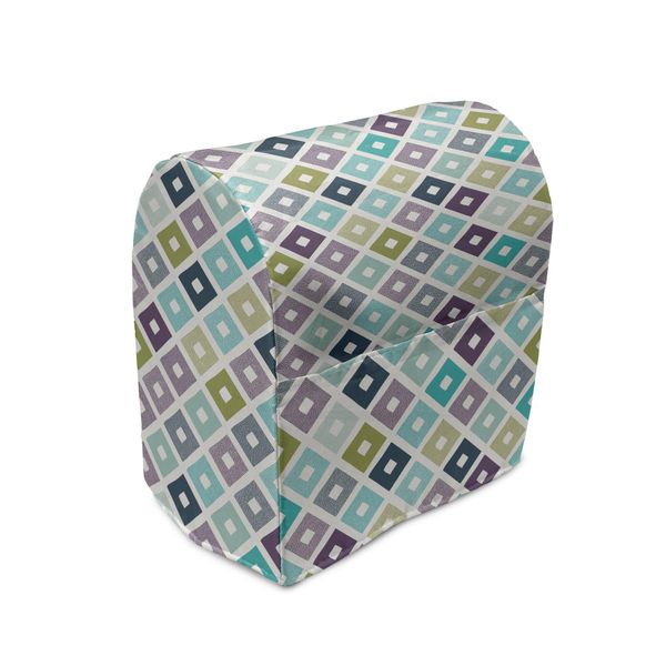Abakuhaus Copertura Moderna Per Frullatore, Triangoli Geometrici, Custodia Per Elettrodomestici Da Cucina Con Tasche, 36 X 39 X 24 Cm, Multicolore-image
