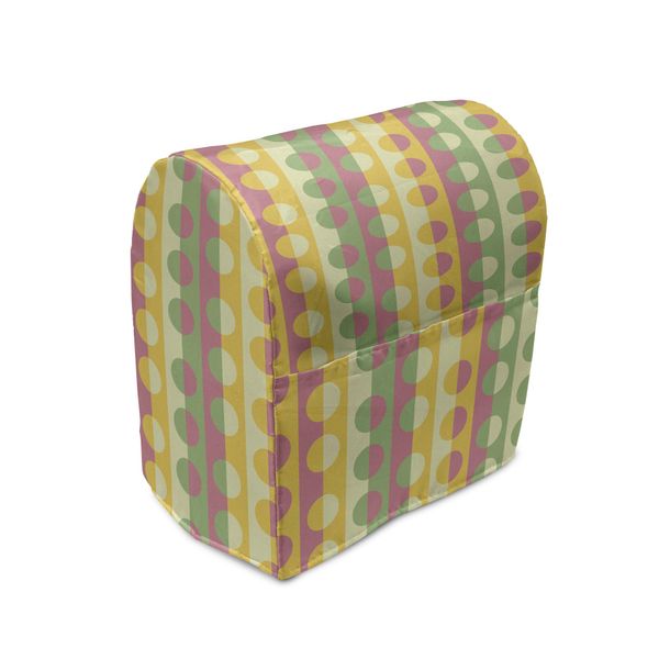 Abakuhaus Copertura Astratta Per Frullatore, Retro Geometric Stripe, Custodia Per Elettrodomestici Da Cucina Con Tasche, 36 X 39 X 24 Cm, Multicolore-image