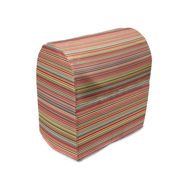 Abakuhaus Copertura Astratta Per Frullatore, Strisce Orizzontali, Custodia Per Elettrodomestici Da Cucina Con Tasche, 36 X 39 X 24 Cm, Multicolore-image