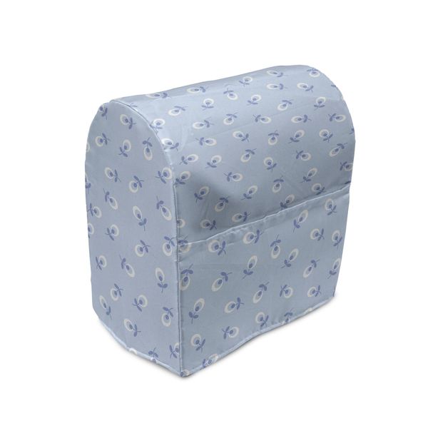 Abakuhaus Copertura Per Frullatore Da Tavolo Con Motivi Floreali, Piccoli Fiori Retrò, Custodia Per Elettrodomestici Da Cucina Con Tasche, 36 X 39 X 24 Cm, Blu Viola Azzurro-image