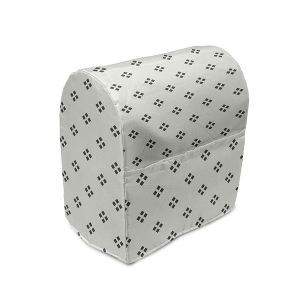 Abakuhaus Copertura Geometrica Per Frullatore, Punti Colorati Chiari, Custodia Per Elettrodomestici Da Cucina Con Tasche, 36 X 39 X 24 Cm, Bianco E Nero-image