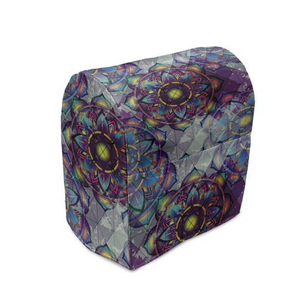 Abakuhaus Copertura Per Frullatore Lotus, Grunge Futuristic Mandala, Custodia Per Elettrodomestici Da Cucina Con Tasche, 36 X 39 X 24 Cm, Multicolore-image