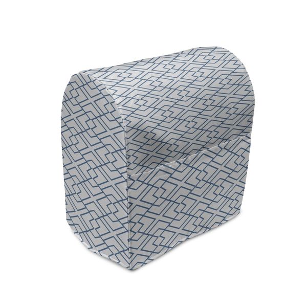 Abakuhaus Copertura Per Frullatore Giapponese, Fiori Blu Retrò, Custodia Per Elettrodomestici Da Cucina Con Tasche, 36 X 39 X 24 Cm, Blu E Bianco-image