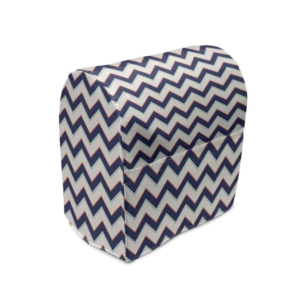 Abakuhaus Copertura Per Frullatore A Immersione Zig Zag, Geometric Retro Funky, Custodia Per Elettrodomestici Da Cucina Con Tasche, 36 X 39 X 24 Cm, Multicolore-image
