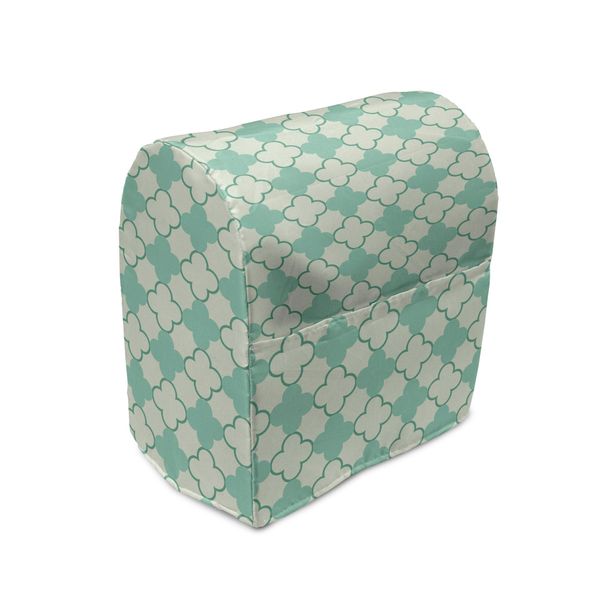 Abakuhaus Copertura Per Frullatore A Immersione, Motivo Floreale Femminile, Custodia Per Elettrodomestici Da Cucina Con Tasche, 36 X 39 X 24 Cm, Menta Smeraldo Verde Chiaro-image