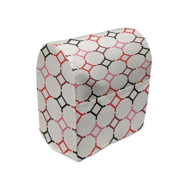 Copertura Per Frullatore Retrò Abakuhaus, Linee Esagonali, Custodia Per Elettrodomestici Da Cucina Con Tasche, 36 X 39 X 24 Cm, Multicolore-image