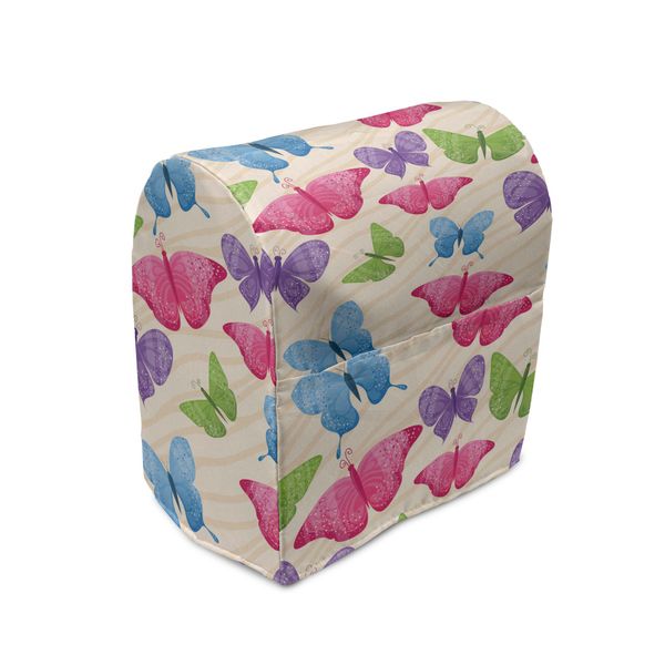 Abakuhaus Copertura Moderna Per Frullatore, Farfalle Colorate, Custodia Per Elettrodomestici Da Cucina Con Tasche, 36 X 39 X 24 Cm, Multicolore-image