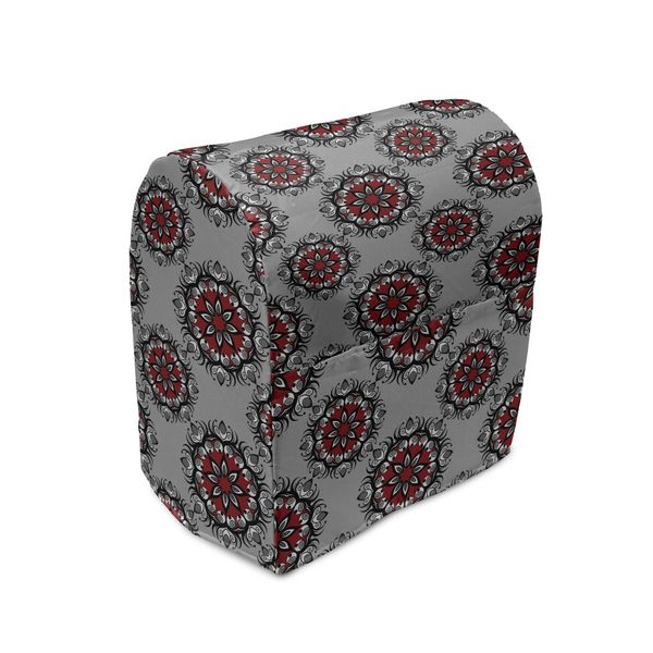 Abakuhaus Copertura Per Frullatore Rosso E Nero, Fiore Marocchino Rosa, Custodia Per Utensili Da Cucina Con Tasche, 36 X 39 X 24 Cm, Grigio Pallido-image