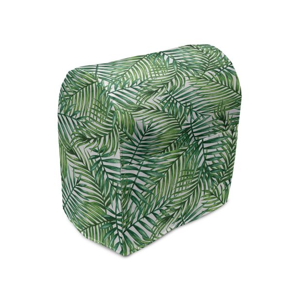 Abakuhaus Copertura Per Frullatore A Immersione, Botanical Wild Palms, Custodia Per Utensili Da Cucina Con Tasche, 36 X 39 X 24 Cm, Verde Bianco-image