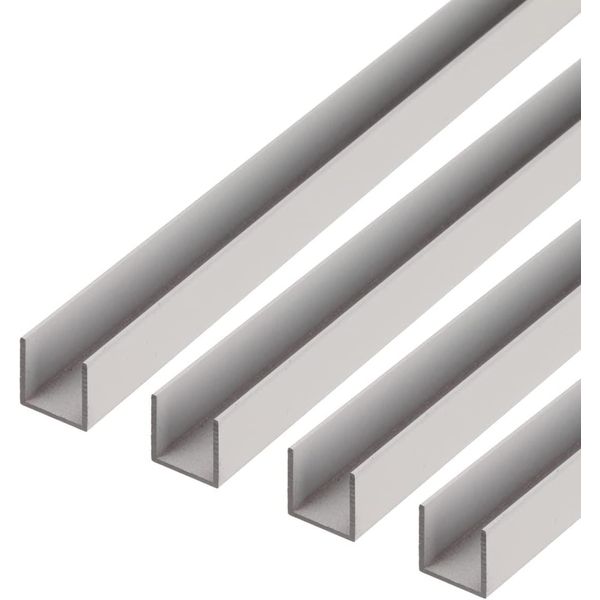 Alberts 498542 Profilo A U, Alluminio, Naturale, 1000 X 15 X 20 Mm, Set Da 4-image