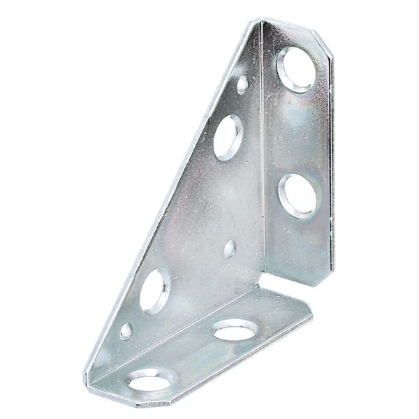 Alberts 849047 Piastra D'angolo, Zincata Sendzimir, 50 X 50 X 70 Mm, Set Da 25-image