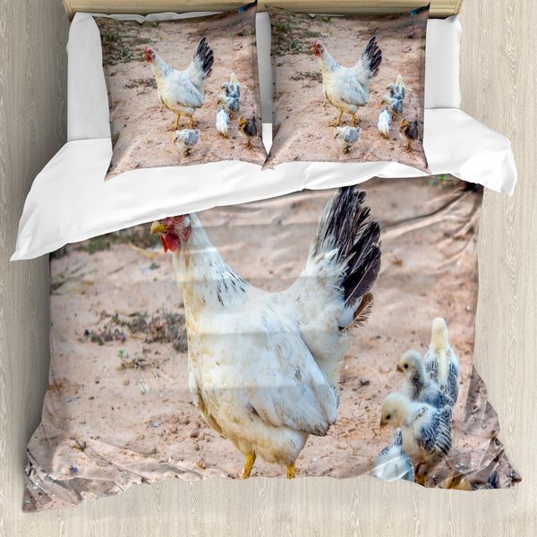 Abakuhaus Set Copripiumino Per Letto Singolo, Madre E Bambino, Antiacaro, Adatto A Chi Soffre Di Allergie, Con Federa, 200 Cm X 200 Cm - 80 X 80 Cm, Multicolore-image