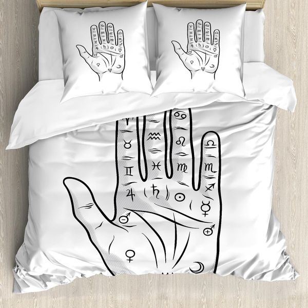 Abakuhaus Set Copripiumino Per Letto Singolo, Cucito A Mano, Antiacaro, Adatto A Chi Soffre Di Allergie, Con Federa, 155 Cm X 220 Cm - 80 X 80 Cm, Grigio Antracite Chiaro-image
