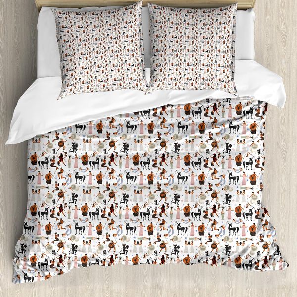 Abakuhaus Set Copripiumino Alchimie Per Letti Singoli, Zodiac Vertreten, Antiacaro, Adatto A Chi Soffre Di Allergie, Con Federa, 155 Cm X 220 Cm - 80 X 80 Cm, Multicolore-image