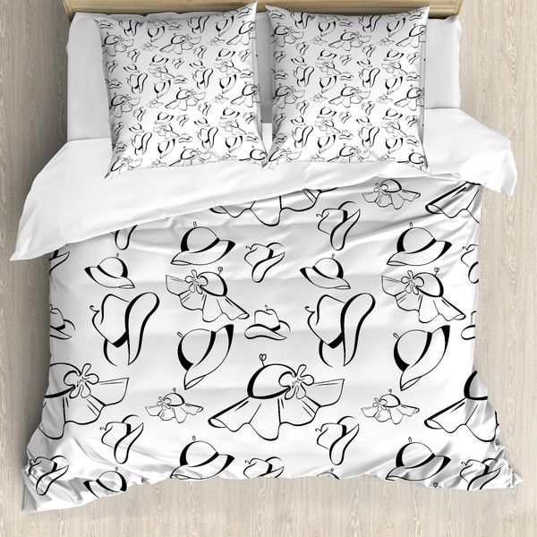Set Copripiumino Abakuhaus Silhouette Per Letti Singoli, Federe Monocolore, Antiacaro E Anallergico Con Federa Per Cuscino, 155 Cm X 220 Cm - 80 X 80 Cm, Grigio Antracite E Bianco-image