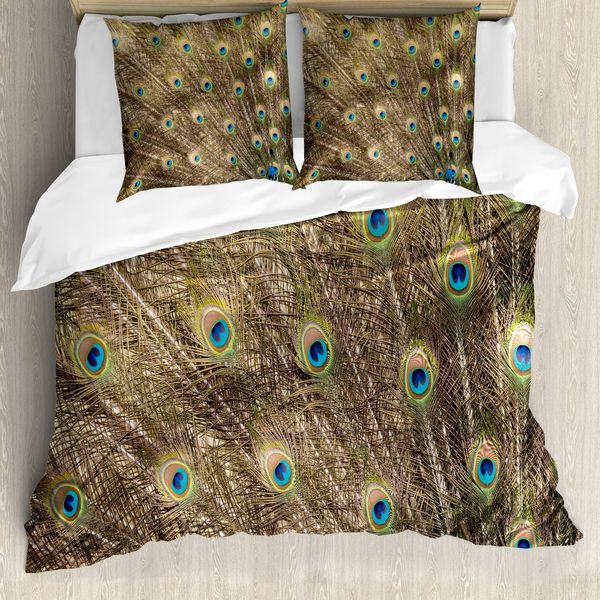 Abakuhaus Set Copripiumino Per Letti Singoli, Close Up Struttura Posteriore, Antiacaro Adatto A Chi Soffre Di Allergie Con Federa, 155 Cm X 220 Cm - 80 X 80 Cm, Multicolore-image