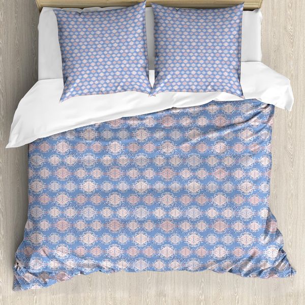 Abakuhaus Set Copripiumino Dai Colori Tenui Per Letti Singoli, Abstrakt Splash Dot, Antiacaro, Adatto A Chi Soffre Di Allergie, Con Federa, 200 Cm X 200 Cm - 80 X 80 Cm, Multicolore-image