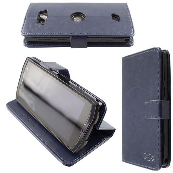 Custodia+Folie Crosscall Core-M4/Go, Blau-image
