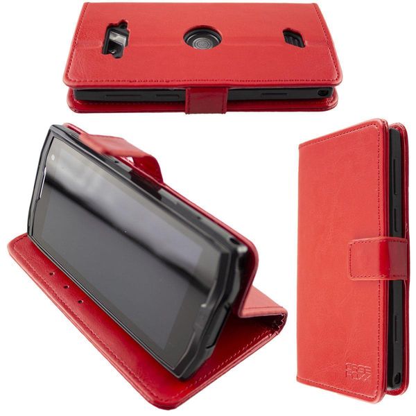Custodia+Folie Crosscall Core-M4/Go, Rot-image