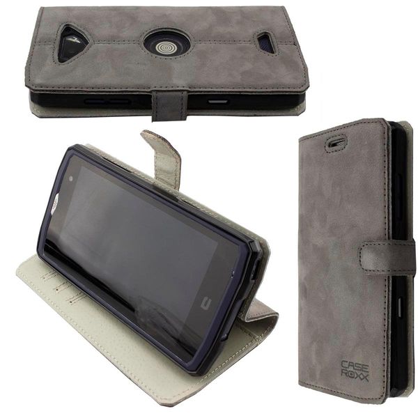 Caseroxx Custodia Per Cellulare Compatibile Con Crosscall Core-X3 Custodia A Portafoglio Bookstyle-Case-image