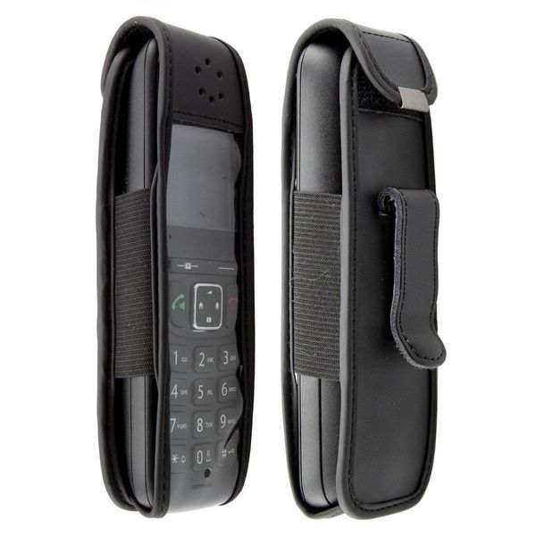 Caseroxx Custodia In Pelle Con Clip Da Cintura Compatibile Con Gigaset AS690 In Vera Pelle, Custodia Con Clip Da Cintura E Finestra Di Visualizzazione-image