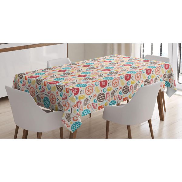 Abakuhaus Tovaglia Da Cucina E Panetteria, Articoli Per Panetteria E Cucina, Stampa Con Colori Chiari Che Non Sbiadiscono, Lavabile Per Uso Interno O Esterno, 140 X 200 Cm, Multicolore-image