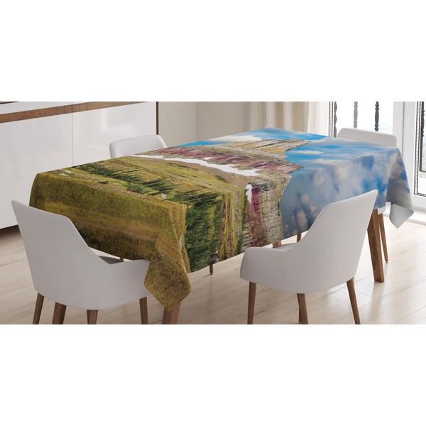 Tovaglia Abakuhaus Park, Robusta Peak E Cielo Nuvoloso, Stampa Personalizzata Colori Chiari Senza Scolorimento Lavabile Per Esterni, 140 X 200 Cm, Multicolore-image