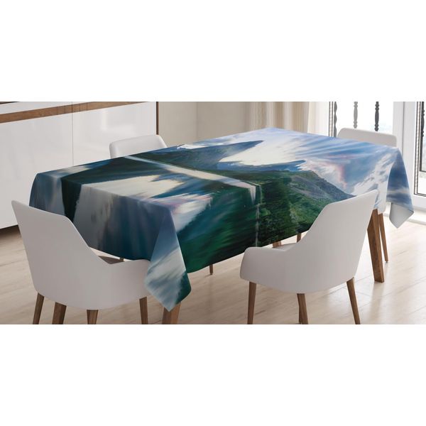 Tovaglia Abakuhaus Park, Panorama Del Lago Swiftcurrent, Resistente Allo Sporco, Facile Da Pulire, Lavabile, Stampa Con Colori Vivaci Che Non Sbiadiscono, 140 X 240 Cm, Multicolore-image