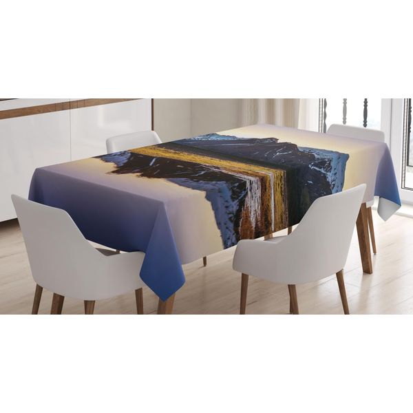 Abakuhaus Tovaglia Berge, Panorama Invernale Sul Lago, Impermeabile, Lavabile, Colori Vivaci Che Non Sbiadiscono, Personalizzata, 140 X 240 Cm, Multicolore-image