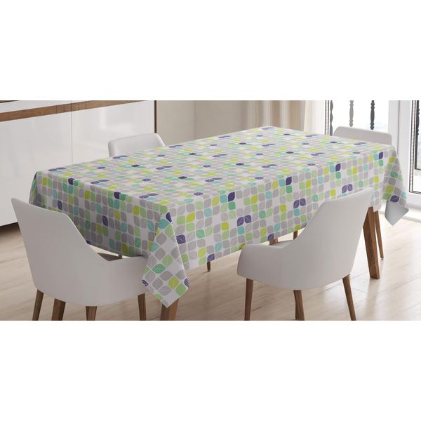 Abakuhaus Tovaglia A Foglie, Foglie Autunnali Astratte Color Pastello, Adatta Per Interni Ed Esterni Lavabile Stampa Colori Chiari Nessuno Scolorimento, 140 X 200 Cm, Multicolore-image