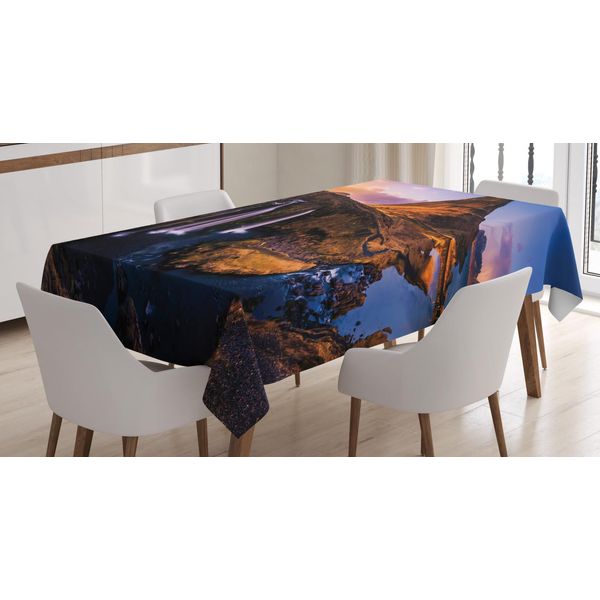Abakuhaus Tovaglia Island, Kirkufjell Mountain Europe, Resistente Allo Sporco Grazie Alla Più Moderna Tecnologia Di Stampa, Lavabile, Colori Chiari, 140 X 240 Cm, Multicolore-image