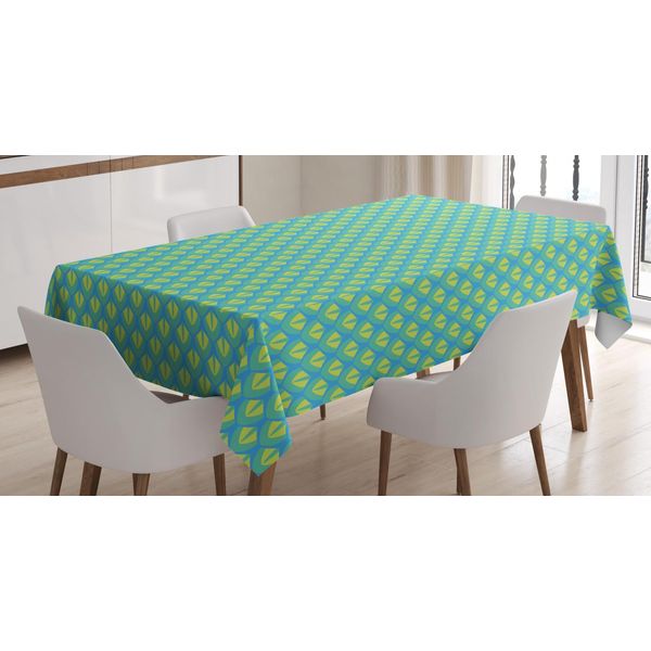 Abakuhaus Tovaglia Colorata, Illustrazione Occhio Di Rettile, Stampa Personalizzata Colori Vivaci Senza Scolorimento Lavabile Per Uso Esterno, 140 X 240 Cm, Turchese Multicolore-image