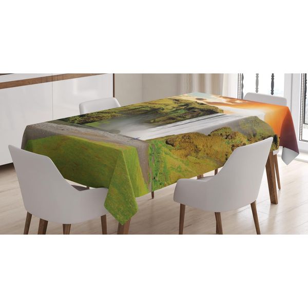 Abakuhaus Tovaglia Island, Skogafoss Bach Drammatica, Resistente Allo Sporco Facile Da Pulire Lavabile Stampa Con Colori Chiari Che Non Sbiadiscono, 140 X 240 Cm, Multicolore-image