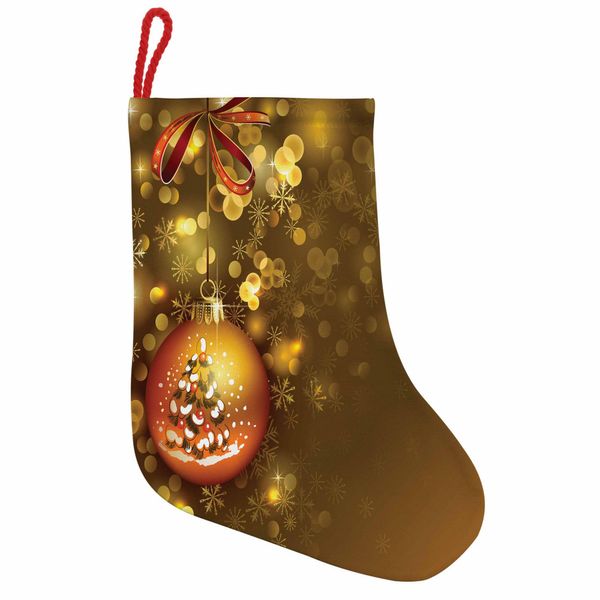 Abakuhaus Natale Stivali Di Babbo Natale Da Appendere Calze Natalizie, Capodanno Vivace, Calza Natalizia Da Appendere, 35X50 Cm, Multicolore-image