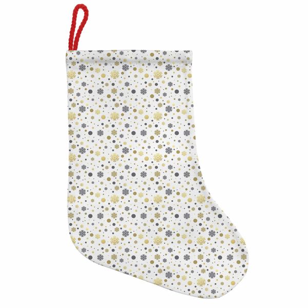 Abakuhaus Natale Stivali Di Babbo Natale Da Appendere Calze Natalizie, Snowy-Winter, Calza Natalizia Da Appendere, 35X50 Cm, Grigio, Giallo, Bianco-image