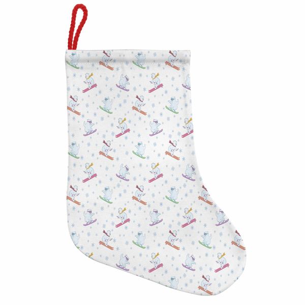 Abakuhaus Orso Stivali Di Babbo Natale Da Appendere Calze Natalizie, Divertenti Orsacchiotti Polari, Calza Natalizia Da Appendere, 25X35 Cm, Multicolore-image