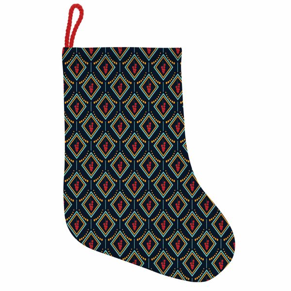 Abakuhaus Natale Stivali Di Babbo Natale Da Appendere Calze Natalizie, Motivi Berry, Calza Natalizia Da Appendere, 35X50 Cm, Multicolore-image