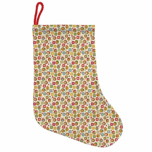 Abakuhaus Natale Stivali Di Babbo Natale Da Appendere Calze Natalizie, Festività Natalizie, Calza Natalizia Da Appendere, 35X50 Cm, Multicolore-image