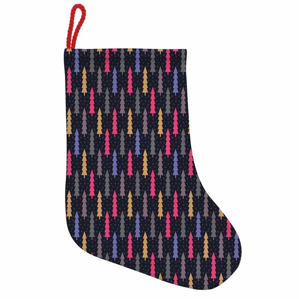Abakuhaus Natale Stivali Di Babbo Natale Da Appendere Calze Natalizie, Alberi Di Natale Fiocchi Di Neve, Calza Natalizia Da Appendere, 35X50 Cm, Multicolore-image