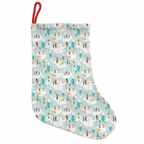 Abakuhaus Calze Natalizie Invernali Da Appendere, Natale All'aperto, Calze Natalizie Da Appendere, 35X50 Cm, Seafoam Multicolor-image
